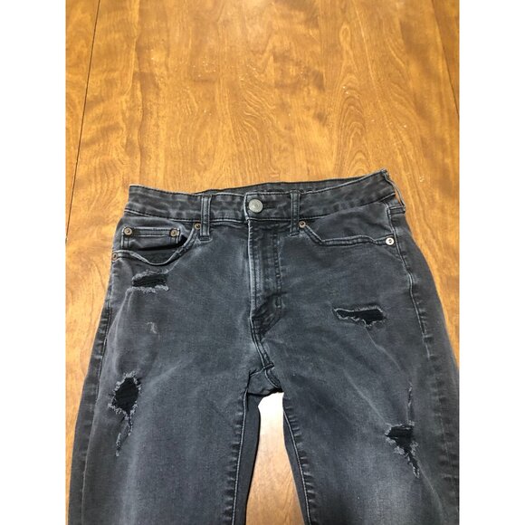 American Eagle Outfitters Black Slim Distressed Men's Jeans 29 X 30 - Picture 7 of 10